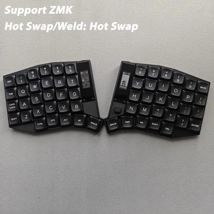 Clavier séparé Sofle, trois modes