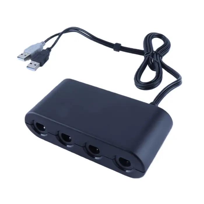 Adaptateur de contrôleur GC 3 en 1 avec fonction Turbo pour Switch et PC pour parties multijoueurs intenses et expérience de jeu améliorée