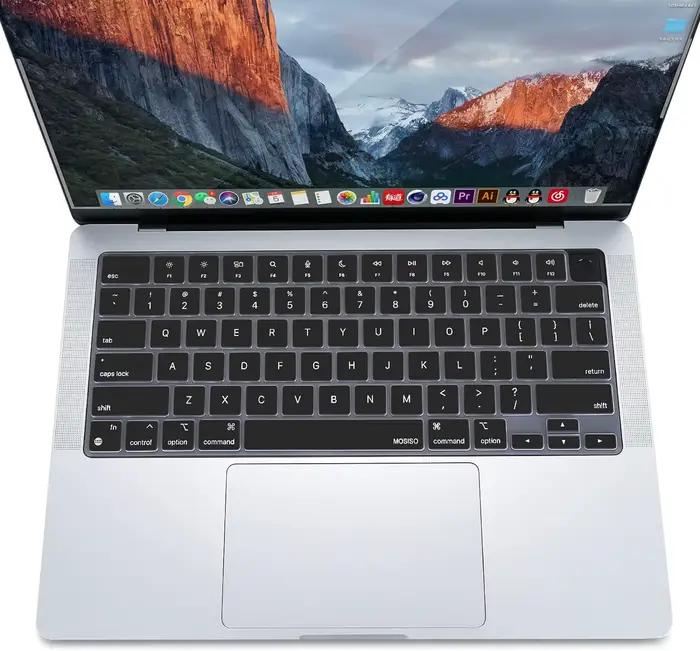 Couverture de clavier EU/US pour nouveau macbook pro 14 pouces 2021 m1 a2442/macbook pro 16