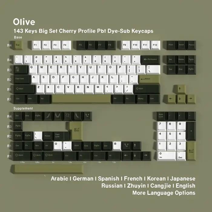 Clavier mécanique, touches en PBT profil Cherry