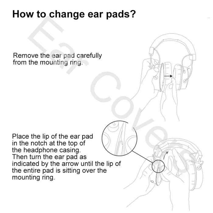 Coussinets d'oreille pour Pioneer HDJ-C70 HDJ C70