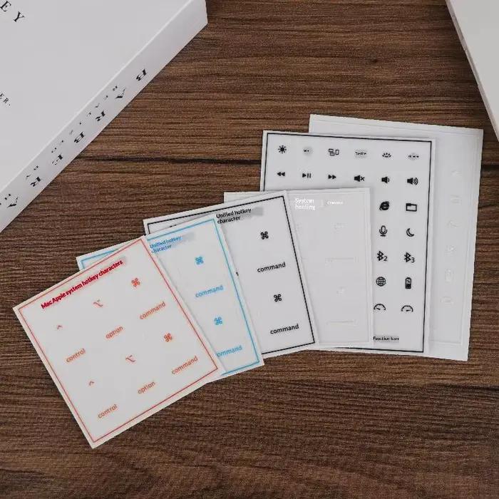 Autocollant de clavier pour touches de raccourci Mac OS