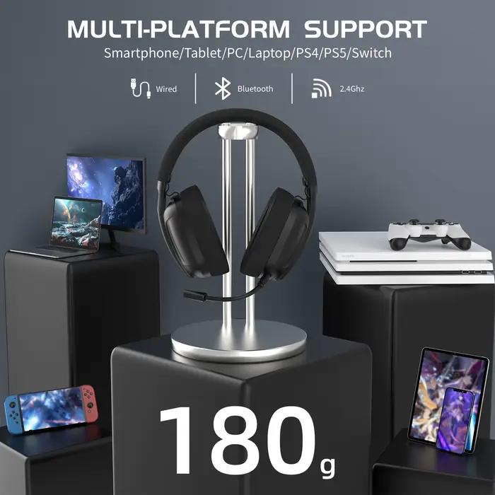 ATTACK SHARK L80 Casque de jeu ultra-léger 180 g