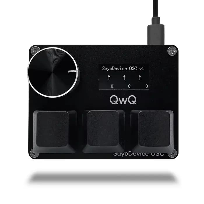 O3C jeu clavier SayoDevice OSU O3C déclencheur rapide Hall commutateurs magnétique rose commutateurs clavier bouton écran copie pâte Shotcut