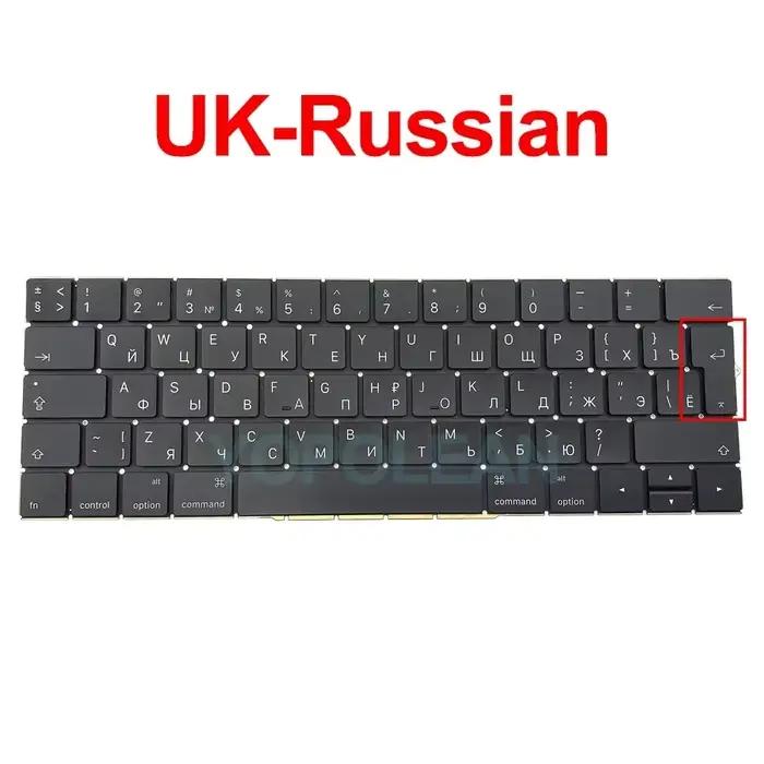Nouveau clavier américain UK espagnol français coréen pour Macbook Pro Retina 13 "15" A1706 A1707 remplacement