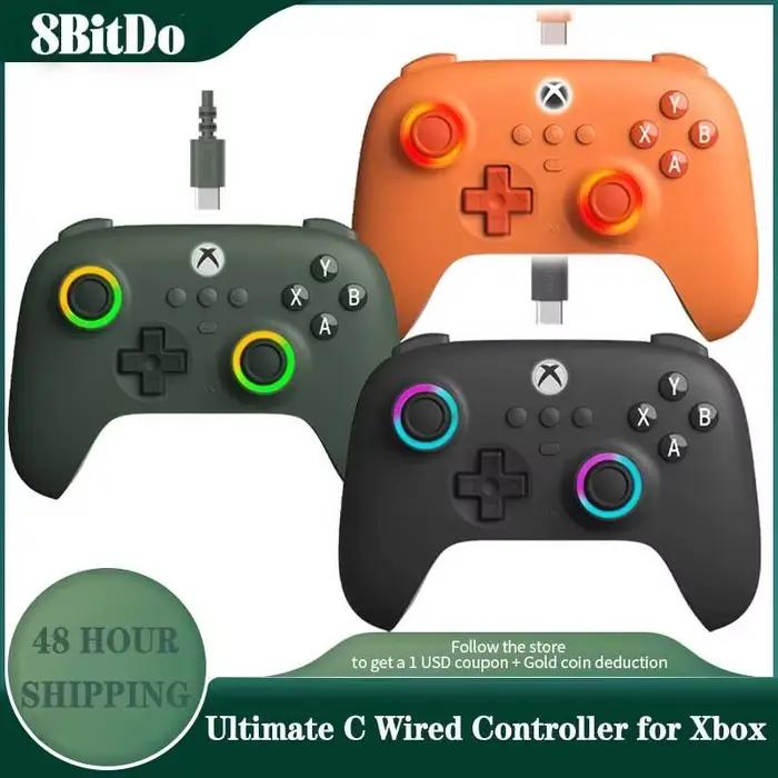 Manette filaire 8BitDo Ultimate C avec joysticks à effet Hall