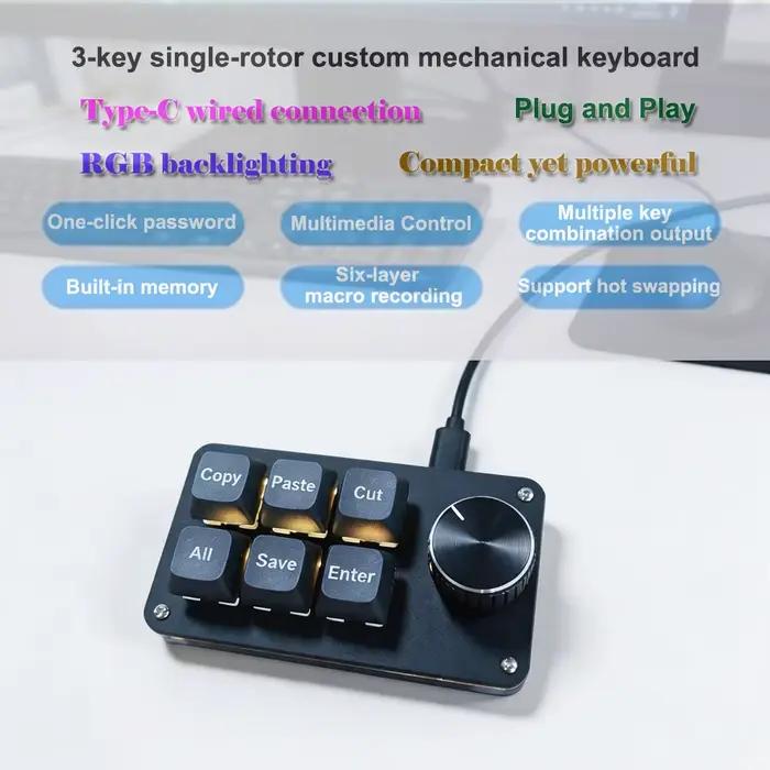 Clavier personnalisable à 6 touches