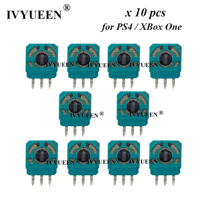 IVYUEEN 10 pièces pour PlayStation 4 PS4 PRO contrôleur mince capteur analogique d'axe de Joystick pour XBOX ONE X S Module 3 broches Micro-interrupteur