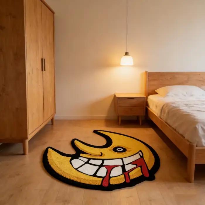 Tapis de sol en forme de lune VIKAMA Anime Soul Eater