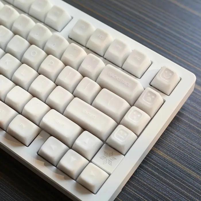 KBDiy 142 touches PBT blanc translucide Keycaps 60% 70% SA profil Double Shot Keycap personnalisé pour jeu de clavier mécanique pour 64 75