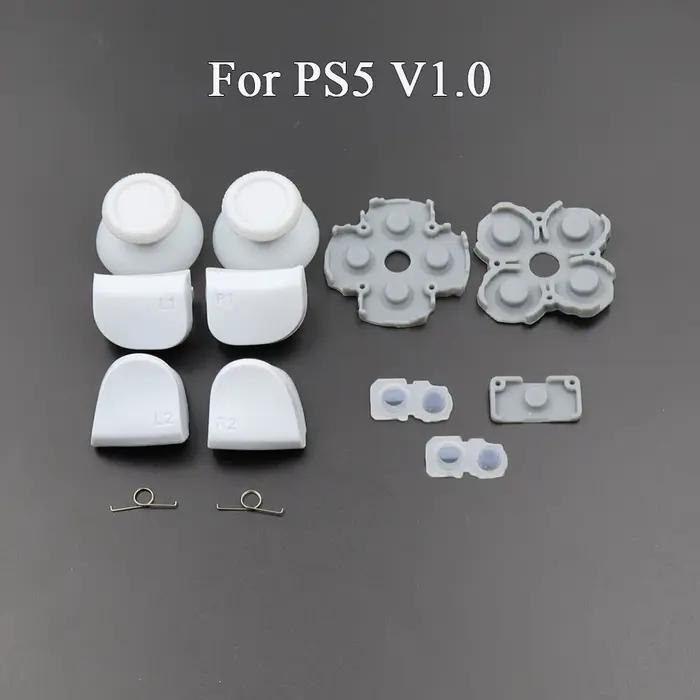 1 jeu pour PS3 PS4 JDM-001 040 PS5 V1 V2 V3 contrôleur L1 R1 L2 R2 boutons de déclenchement bâton analogique 3D + bouton en caoutchouc conducteur