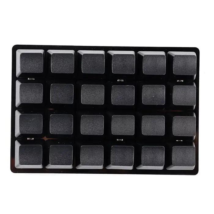 Mini clavier 24 touches noir USB bricolage fonction de raccourci