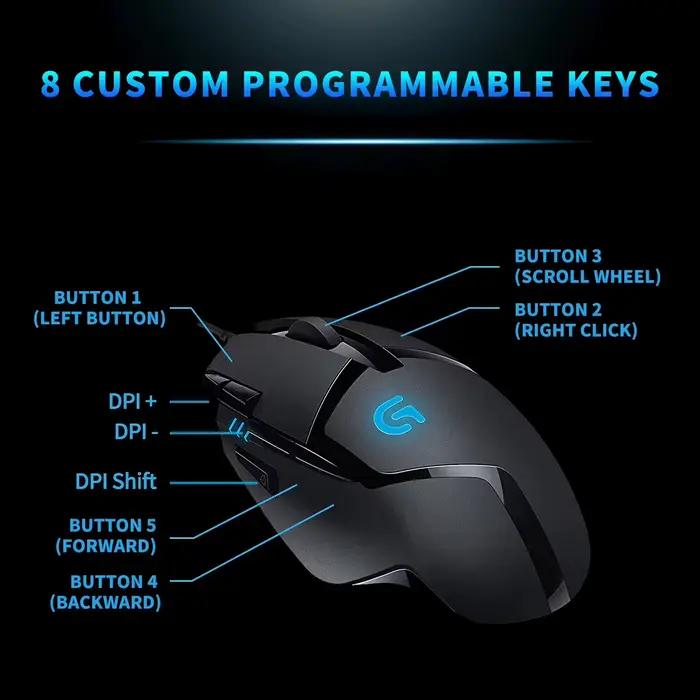 Souris filaire Logitech G402 pour droitier