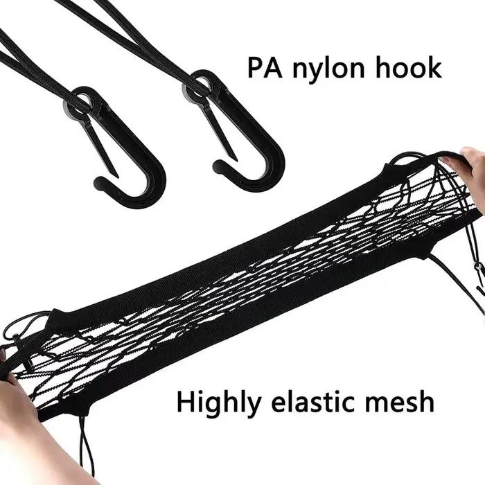 Filet de rangement pour casque de moto, coffre de rangement pour bagages avec crochets en plastique, équipement de rangement pour casque, accessoires de moto