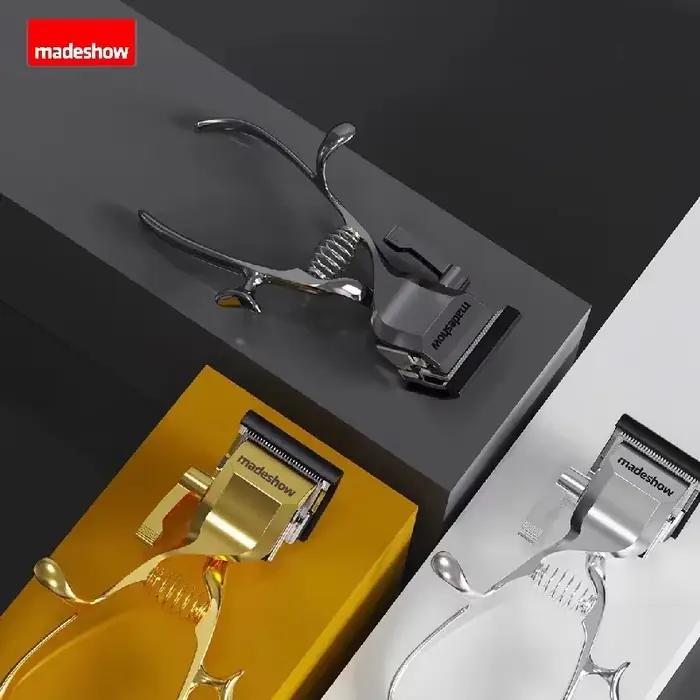 Tondeuse à cheveux manuelle professionnelle, corps entièrement métallique, outils professionnels pour barbier