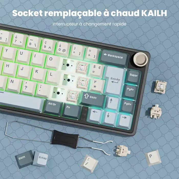 Royal Kludge-Clavier de jeu mécanique filaire
