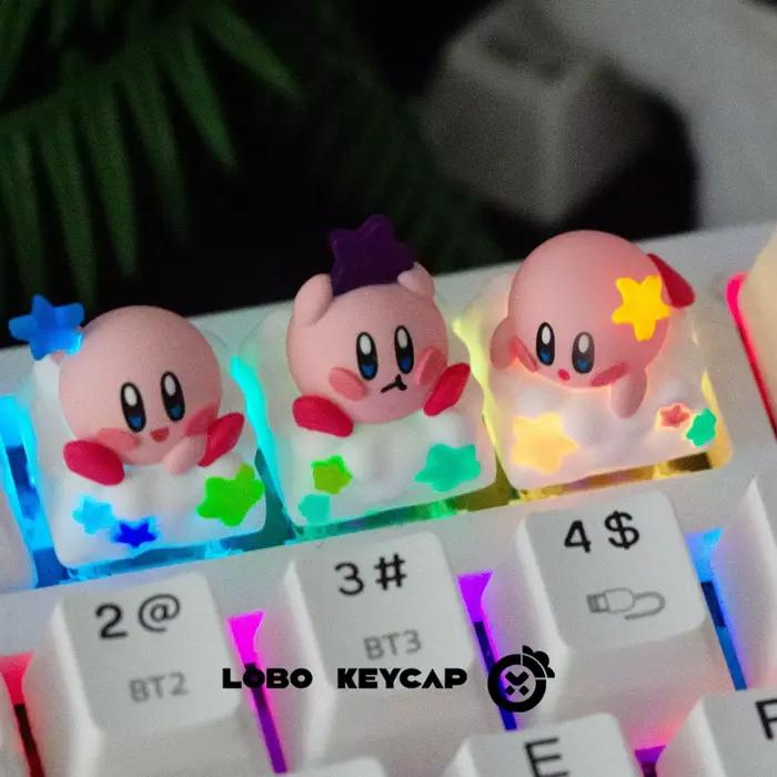 Capuchon de touche de clavier mécanique translucide en résine