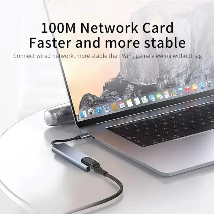 Hub USB C 8 en 1, 7 en 2