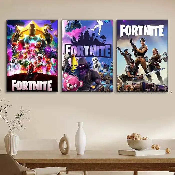 Affiches Game-F-F-Fortnites autocollantes imperméables