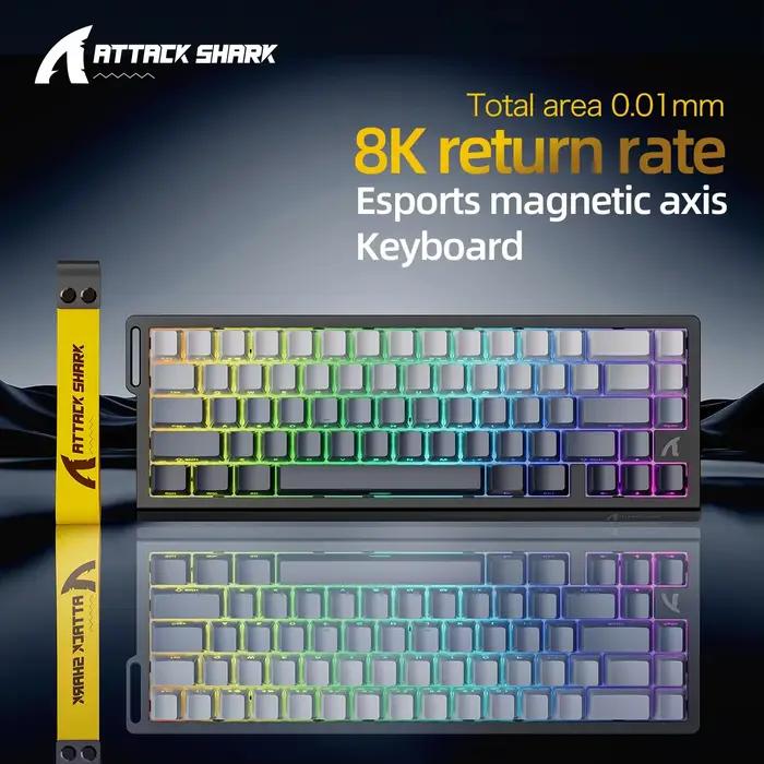 Clavier de jeu Attack Shark X68 HE – Mécanique magnétique