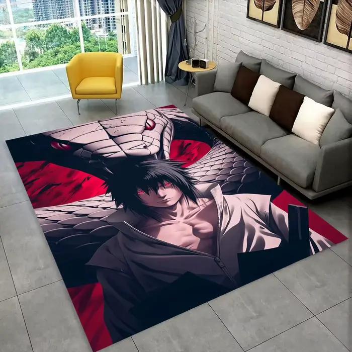 Tapis 3D N-Naruto Cartoon Anime I-Itachi pour salle de jeux