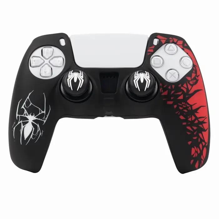 Housse en silicone souple 360° pour manette PS5 protection complète anti-poussière anti-rayures capuchons pour le pouce gaming protection élégance pour gamer occaions spéciales