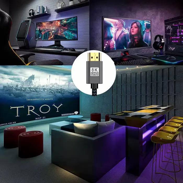 Câble numérique 8K compatible HDMI pour Xiaomi Mi Box 8K/60Hz 4K/120HZ 48Gbps