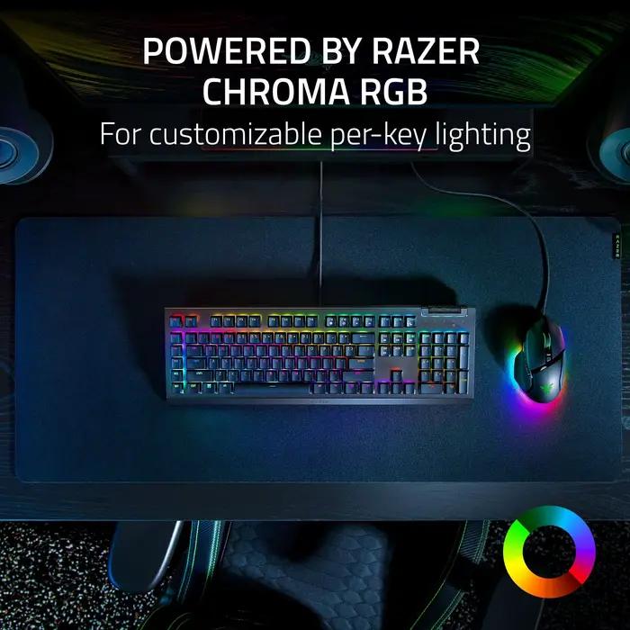 NOUVEAU clavier filaire de jeu mécanique Razer BlackWidow V4 X : linéaire et silencieux - 6 touches macro - Chroma RGB