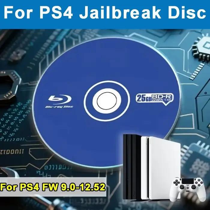 Disque de jailbreak pour PS4 kit d'accessoire sans PC nécessaire version FW 9.0 à 12.52 disque BD-J haut de gamme pour jouer à vos jeux de sauvegarde et homebrew occaions spéciales