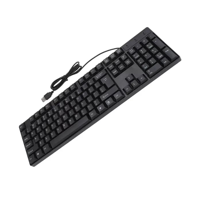 Clavier filaire USB 104 prédire, anglais, russe, espagnol, français, design ergonomique, clavier de jeu pour bureau, ordinateur portable, ordinateur de bureau