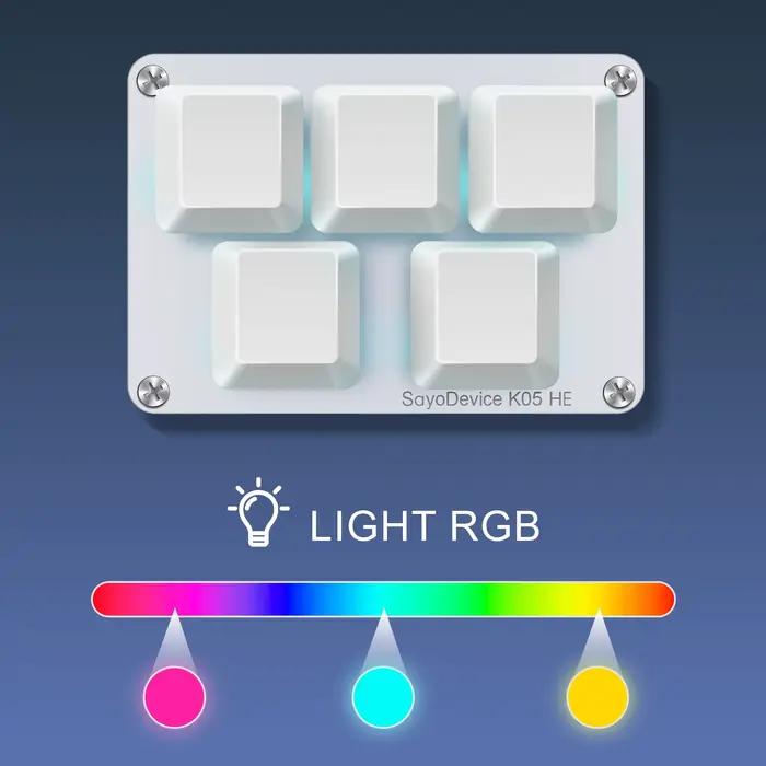 K05 HE déclencheur rapide Hall commutateurs magnétiques lumière rvb musique rythme jeu clavier pour O3C DJMAX SDVX