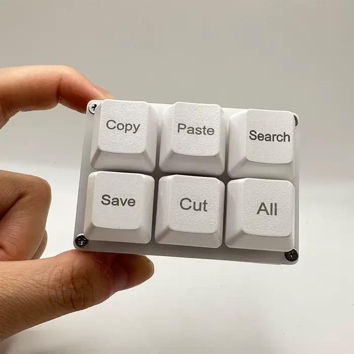 6 touches copier coller recherche sauvegarde clavier OSU à une main