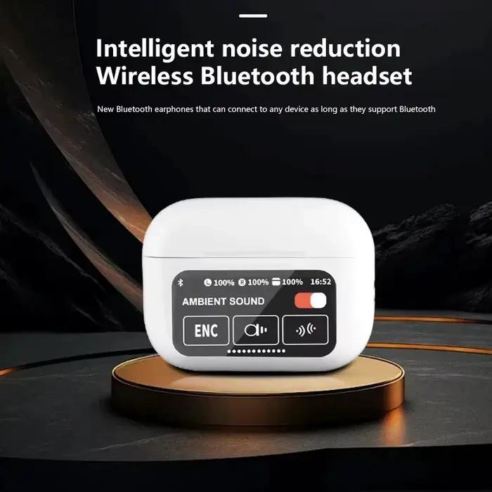 Casque Bluetooth A9 Pro avec écran couleur LCD intelligent