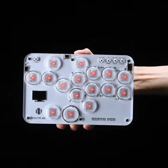Manette de combat Haute42 Arcade Hitbox Joystick Hitbox pour PC PS4 Switch Clavier de jeu avec 16 Boutons Mode RGB Occasions Spéciales