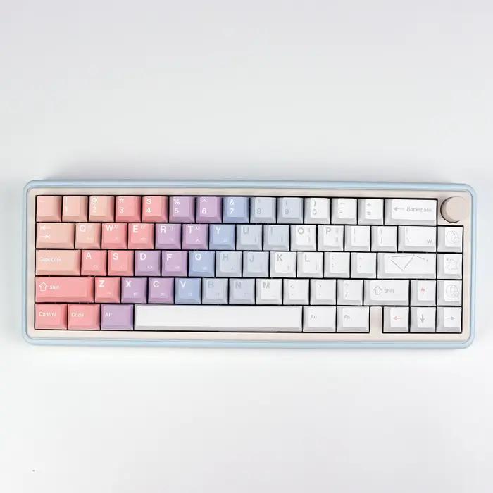 KBDiy coréen Dreamscape Keycap PBT Hangul Cherry profil Keycaps personnalisé Alice espace divisé ISO pour clavier mécanique Bluetooth