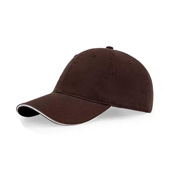 Casquette de baseball personnalisée avec logo, visière sandwich, broderie de qualité supérieure, casquette sport DIY avec visière sandwich pour hommes et femmes