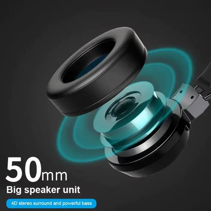 G58 casque de jeu canal Surround son stéréo lumière LED filaire tête monté écouteurs avec micro pour PC portable