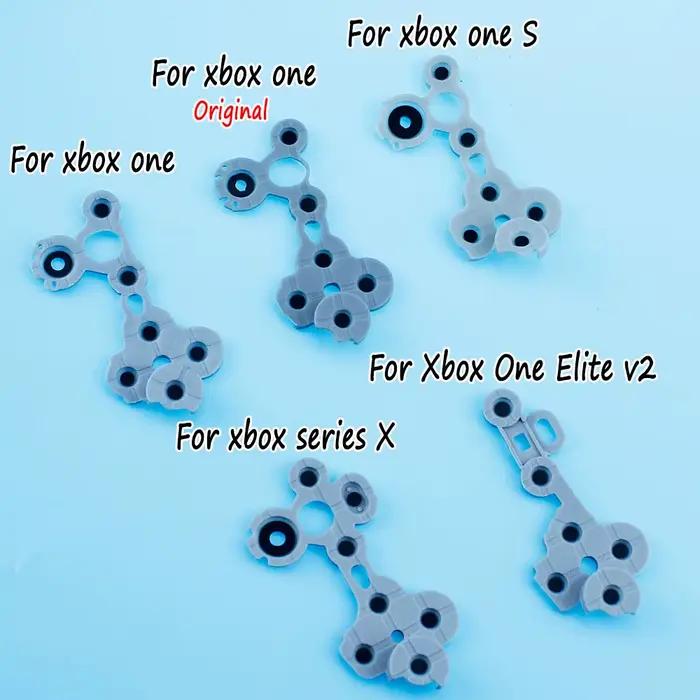 1 PC contrôleur sans fil en caoutchouc conducteur pour Xbox One S slim X/série One S X/Elite V1 V2 manette de jeu bouton de clé en silicone D pad