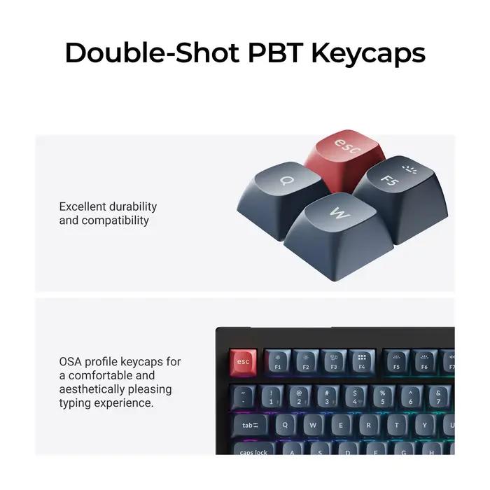 Keychron V6 Max QMK/VIA clavier mécanique personnalisé sans fil Gateron Jupiter commutateur Double injection PBT Keycaps