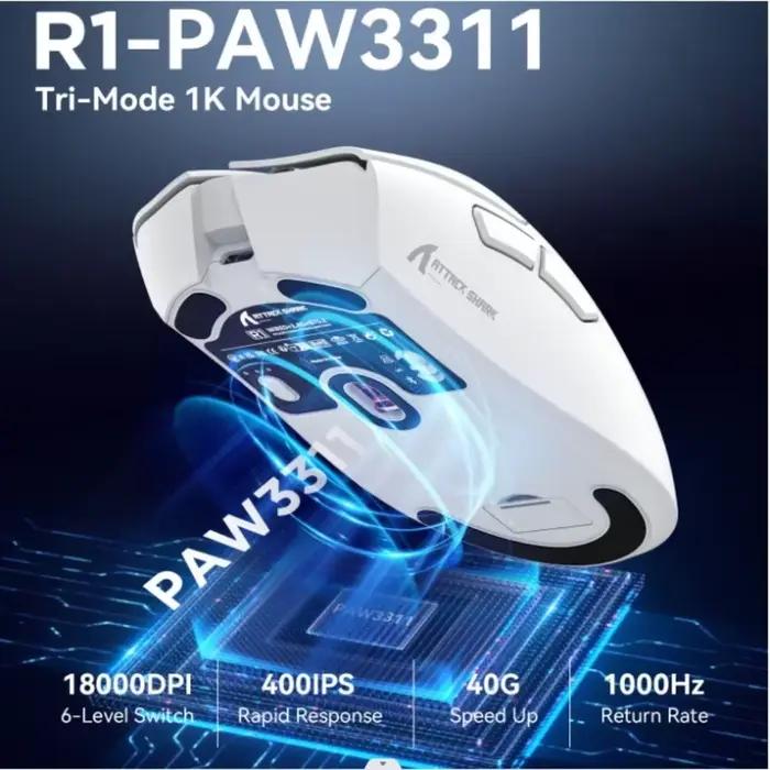 Souris de joueur sans fil Attack Shark R1