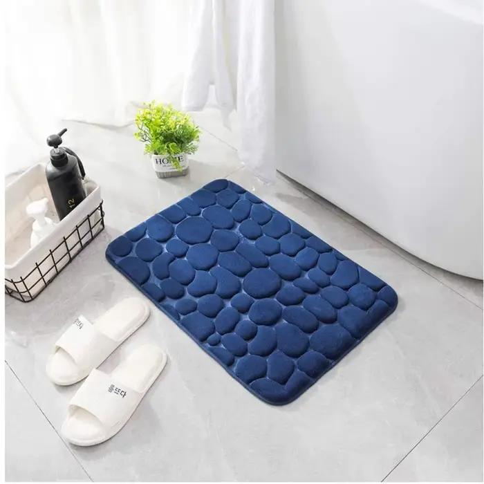Tapis de bain à Absorption d'eau Durable, paillasson antidérapant pour la maison, lavable, pour salle de bain