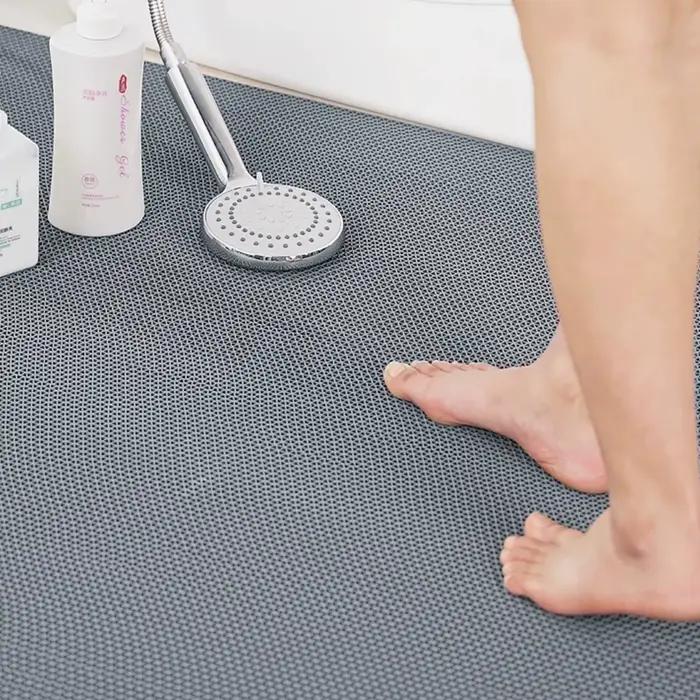 Tapis de salle de bain, Drainage antidérapant, zone de salle de bain résistante à l'humidité, porte, tapis de sol de douche, cuisine multifonctionnelle, plastique étanche