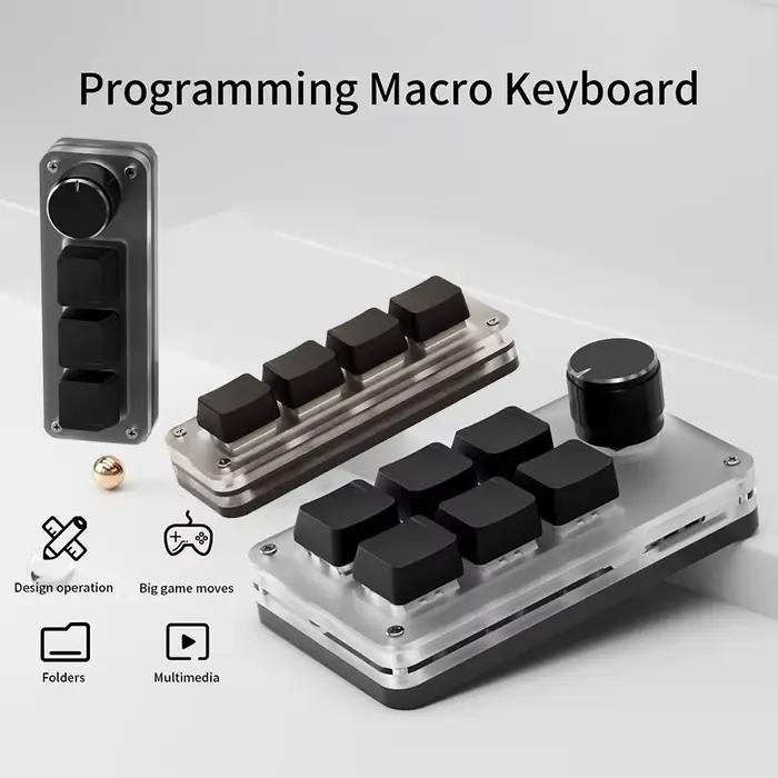 Mini clavier mécanique Macro 3/4/6 touches USB rvb jeu programmation personnalisée