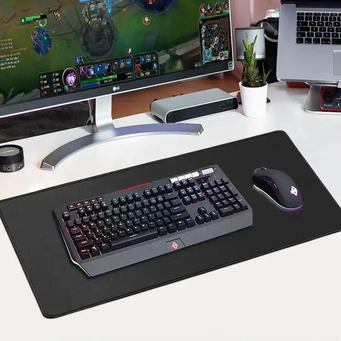 Tapis de souris noir longue vitesse