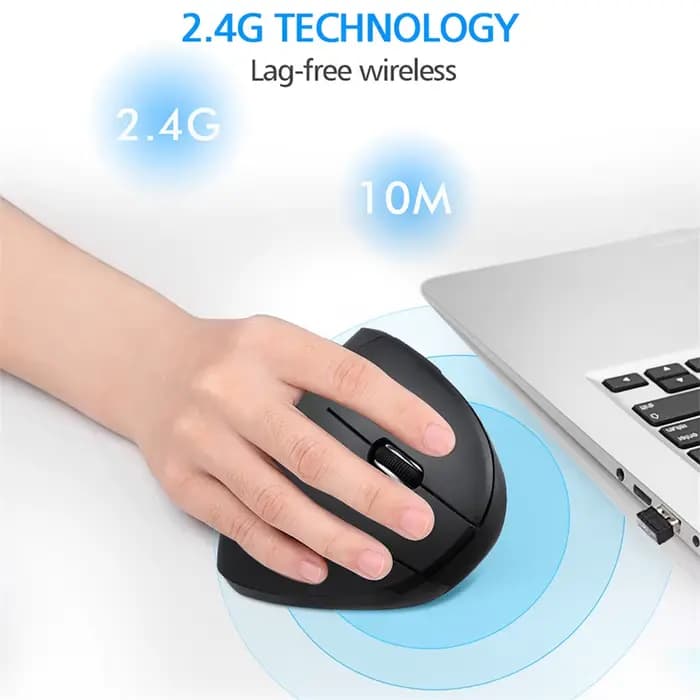 Souris sans fil ergonomique verticale