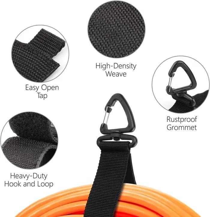 Support organisateur de câbles avec boucle rotative