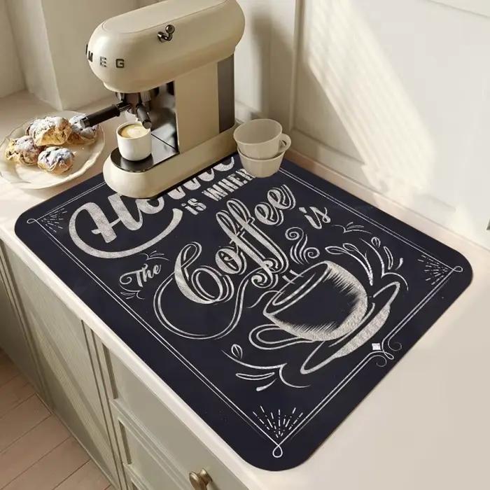 Polymères super absorbants pour la cuisine, napperon de proximité pour vaisselle à café, séchage rapide, tampon HODrain
