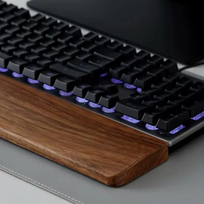 Repose-paume pour clavier en bois massif