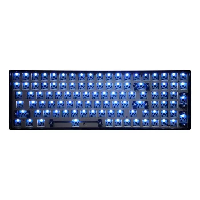 (lumière blanche) clavier mécanique S100 à trois modes Barebone 100 touches 98% disposition