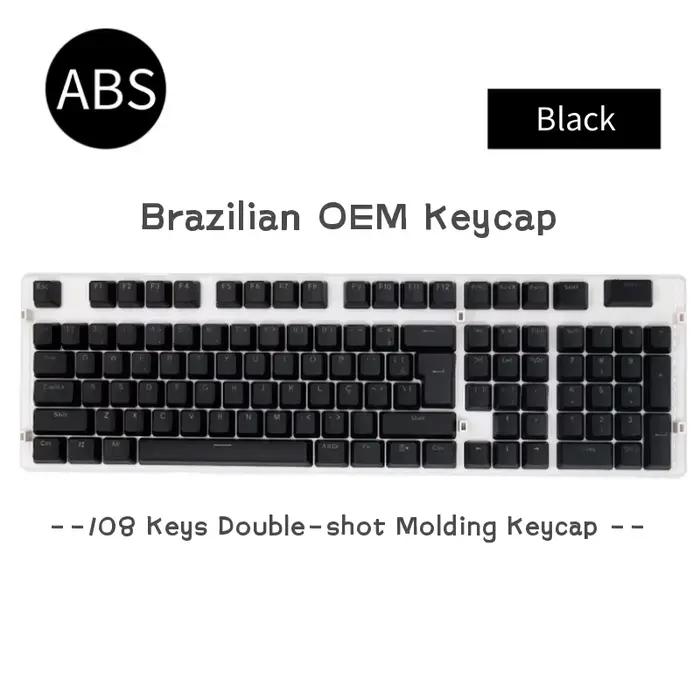 108 touches clavier mécanique Keycaps brésilien Abnt2 disposition Keycap OEM profil ABS